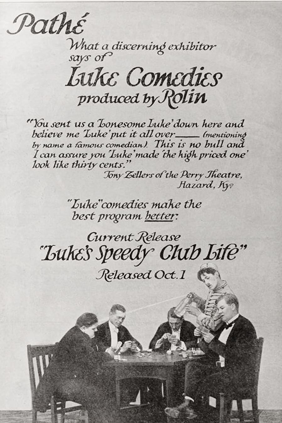 Постер Luke's Speedy Club Life